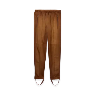 PRADA Suede Joggers "Cognac"