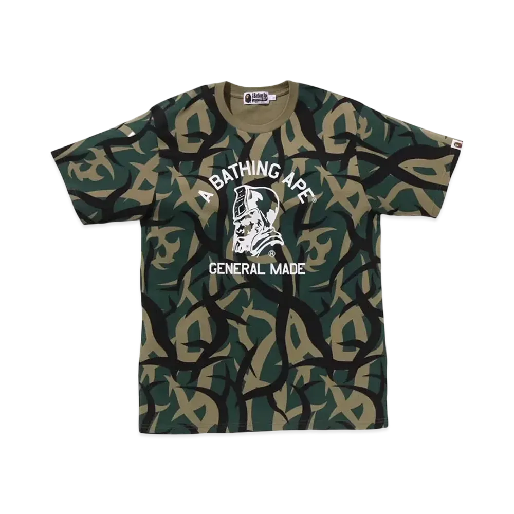 A BATHING APE Trial Camo General Tee "Green"