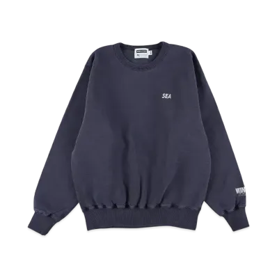 WIND AND SEA x Redwood Classics Pigment Polar Crewneck Sweatshirt "Navy_Sand"