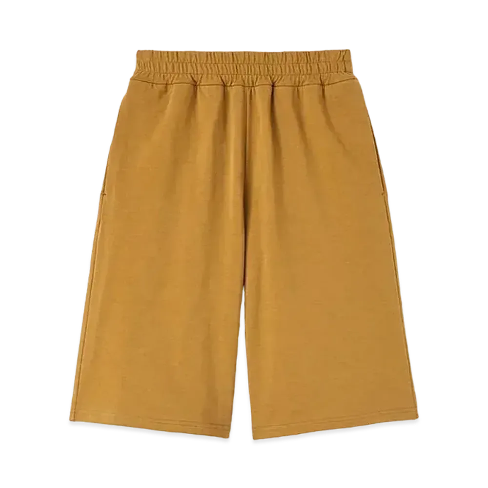 Jil Sander Shorts Relaxed-Fit Cotton Jersey With Double Hem "Cider"
