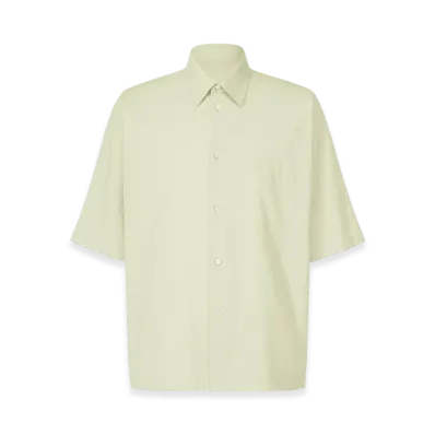 HOMME PLISSE ISSEY MIYAKE Streamline Shirt "White Green"