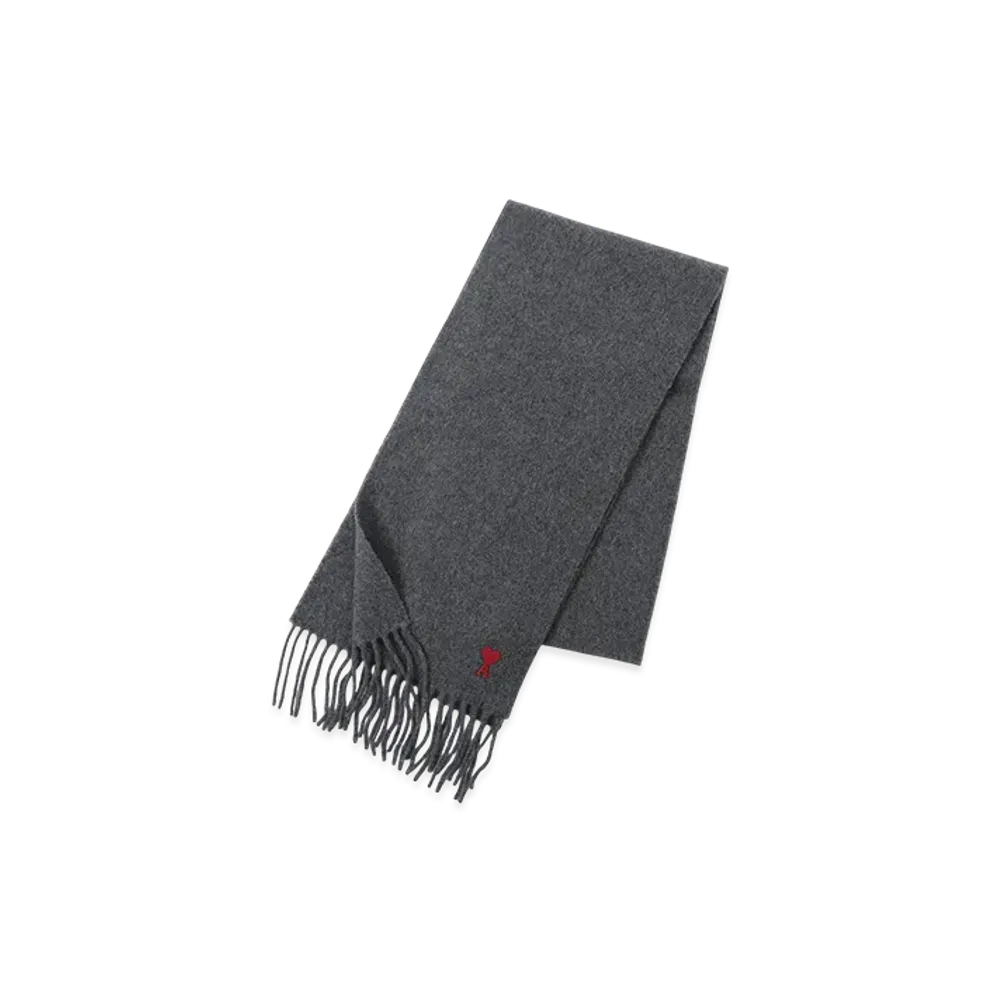 AMI PARIS Red ADC Scarf "Darkgrey"