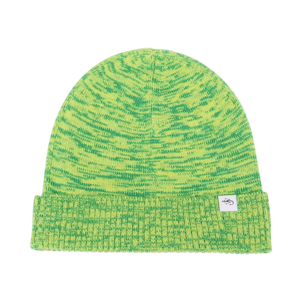 JW ANDERSON Knitted Beanie Hat "Green"