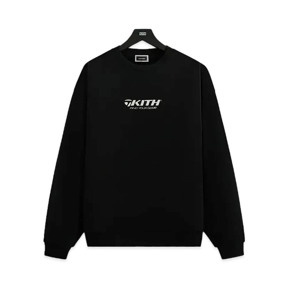Kith x TaylorMade Find Your Game Nelson Crewneck "Black"