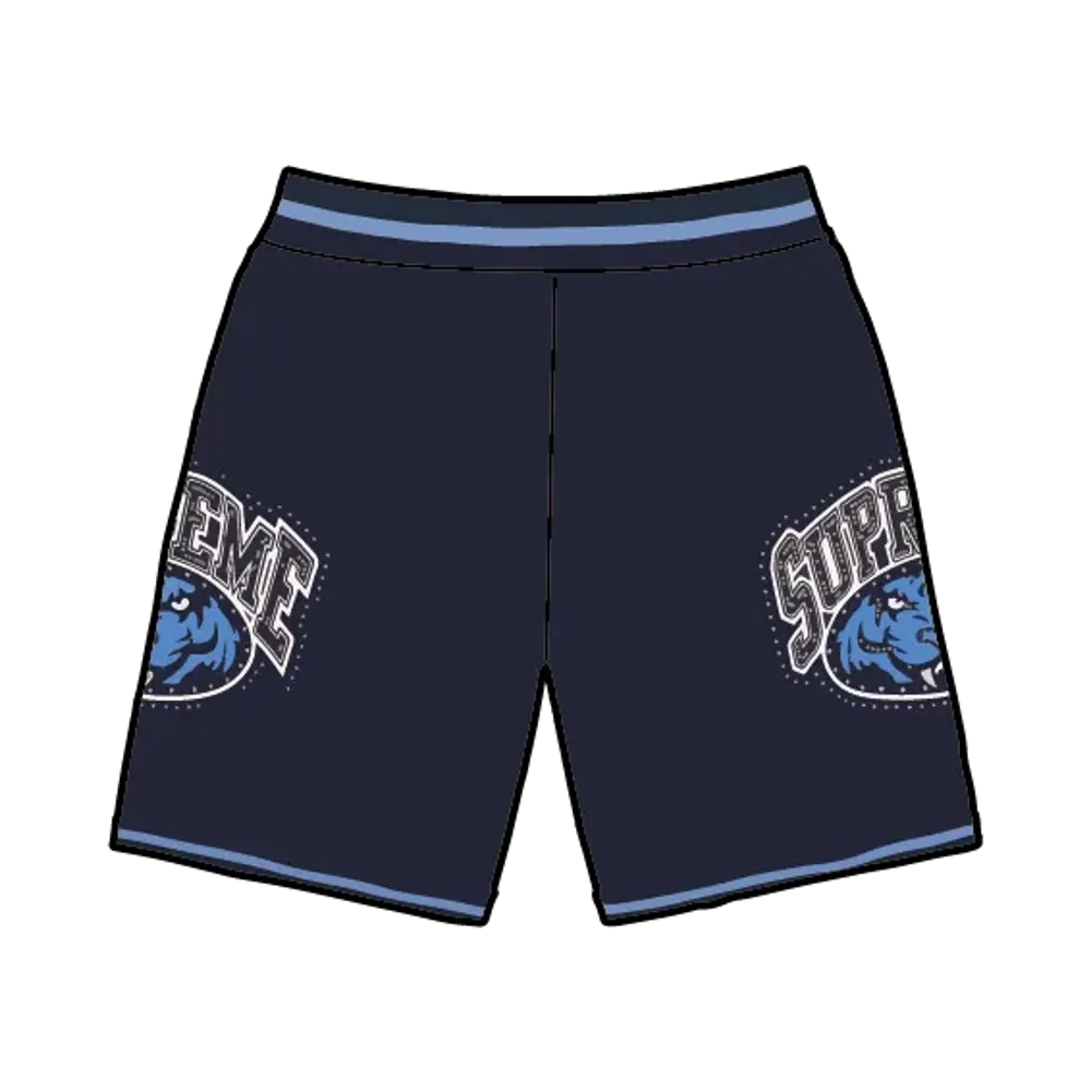 Supreme Studded Basketball Short "Navy"