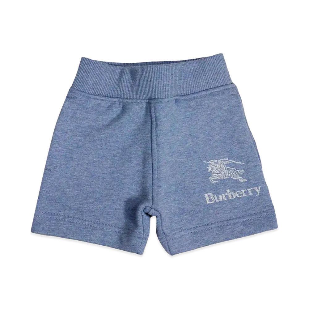 Burberry Kids Cotton Shorts "Light Blue"