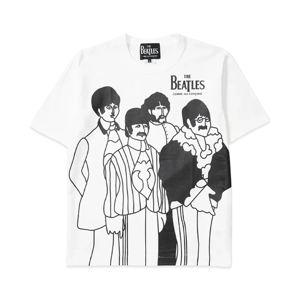 COMME des GARCONS x The Beatles Printed T-Shirt "White"