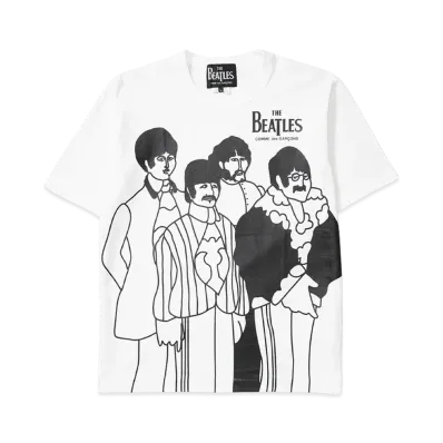 COMME des GARCONS x The Beatles Printed T-Shirt "White"