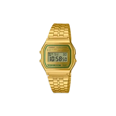 CASIO CLASSIC "Gold/Green" A158WEGV-9AJF