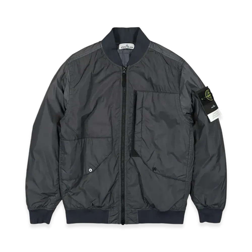 Stone Island 40923 Garment Dyed Crinkle Reps Recycled Nylon with Primaloft-TC Bomber Jacket - 23FW "Lead"