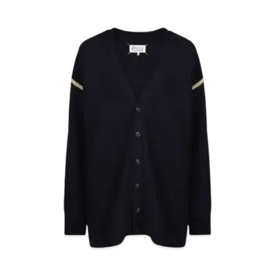 Maison Margiela Elbow Patch Cardigan "Navy"