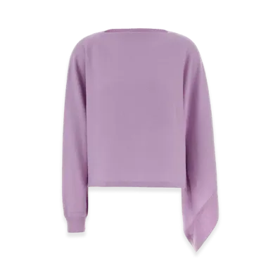 Jil Sander Women's Lilac Wool Cape "Purple"
