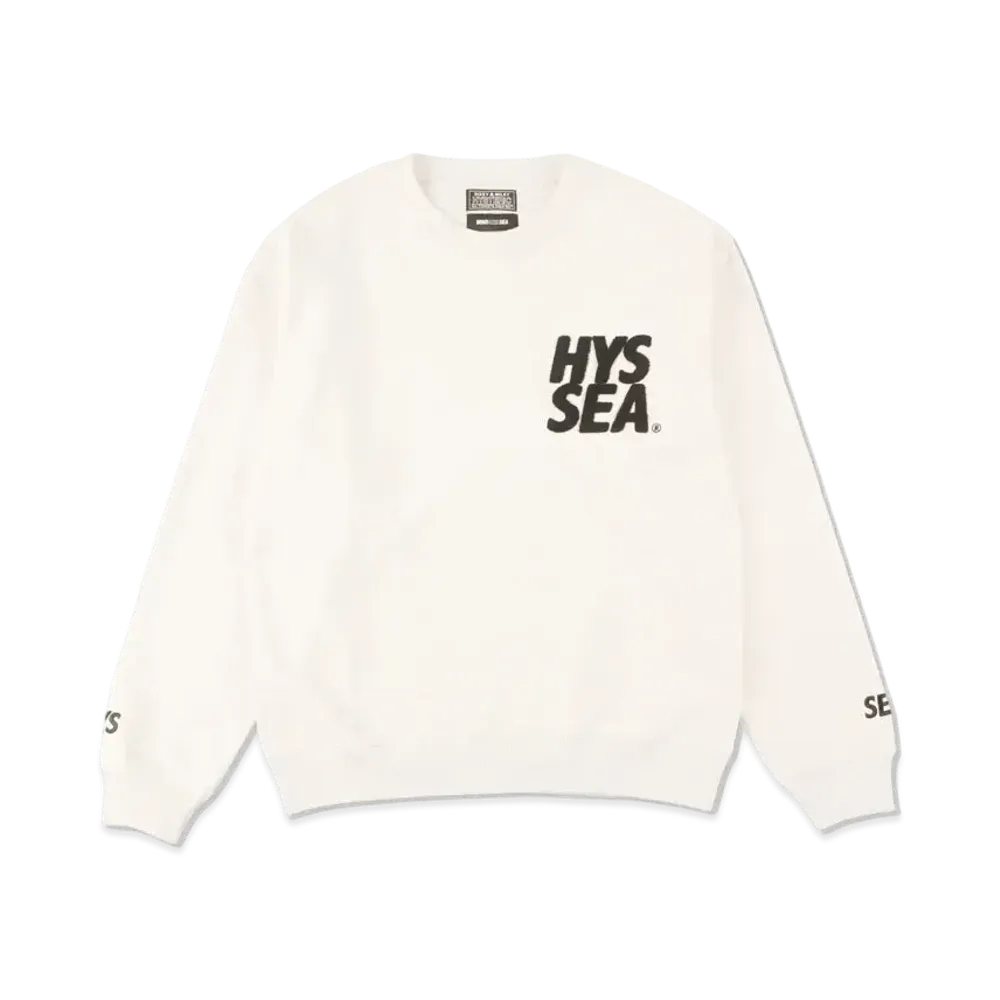 WIND AND SEA x HYSTERIC GLAMOUR Crew Neck Sweat "White"