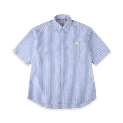 WIND AND SEA Cozy Stripe S/S Shirt "Blue"