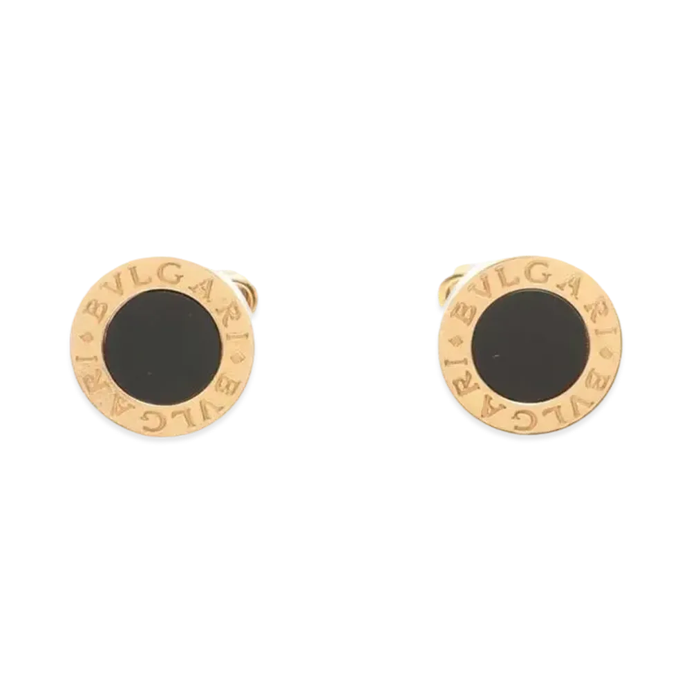 BVLGARI BVLGARI Cufflinks Onyx "Black/Yellow Gold"