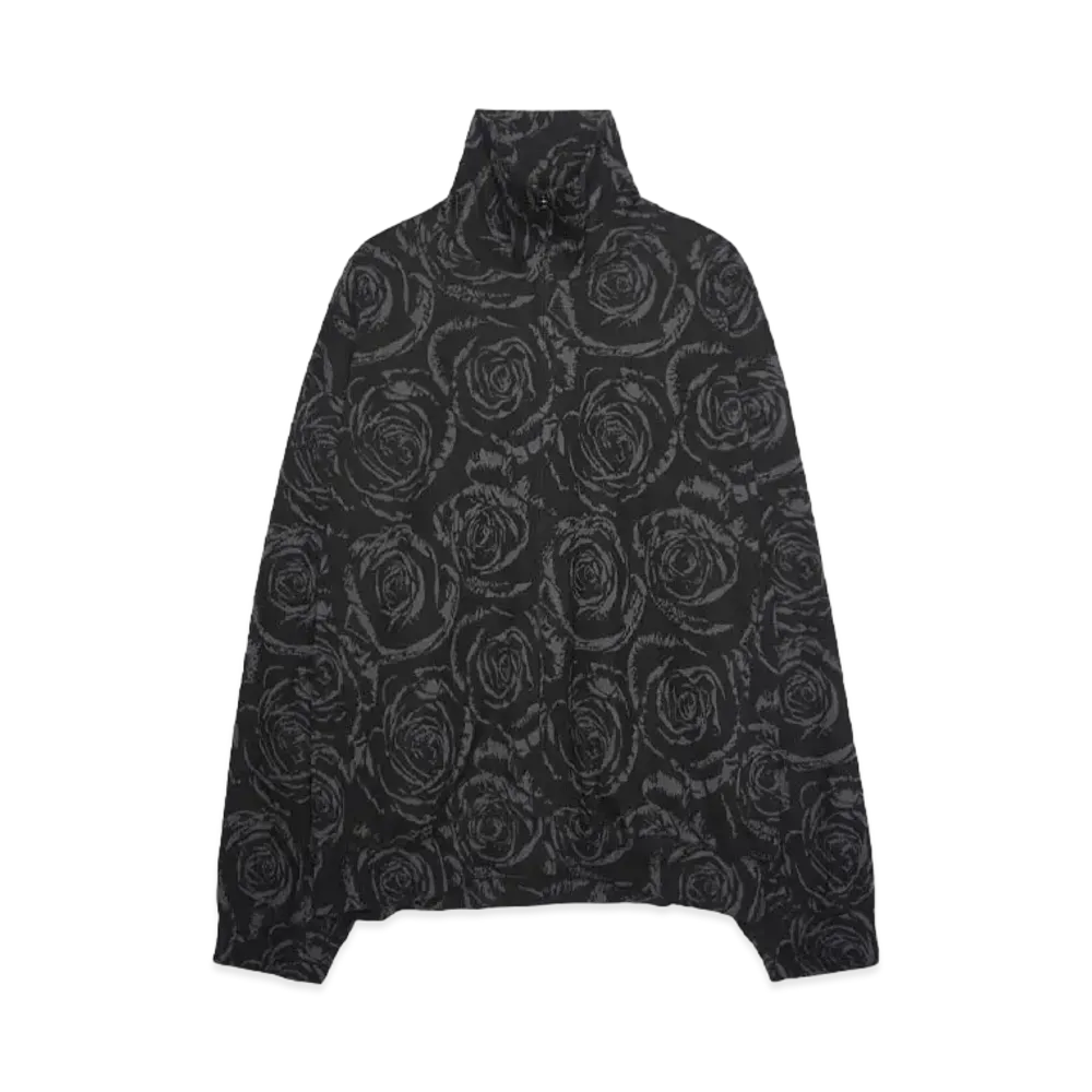 LAD MUSICIAN COTTON JERSEY ROSE JQ TRACK JK "BLACK x CHARCOAL"