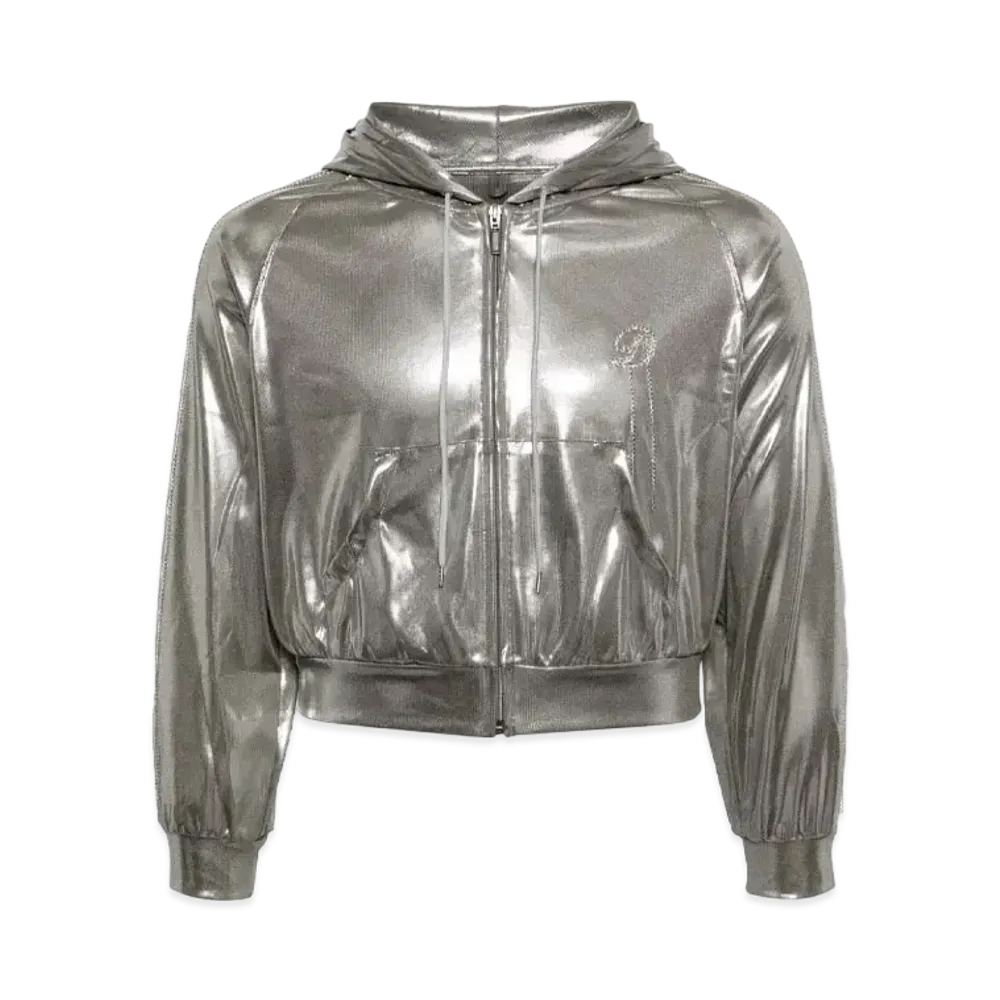 doublet Metallic Hooded Jacket "Silver"