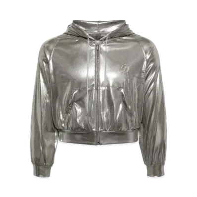 doublet Metallic Hooded Jacket "Silver"