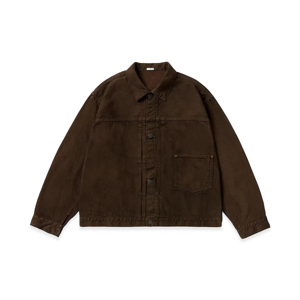 A.PRESSE 1st Type Denim Jacket "Brown"