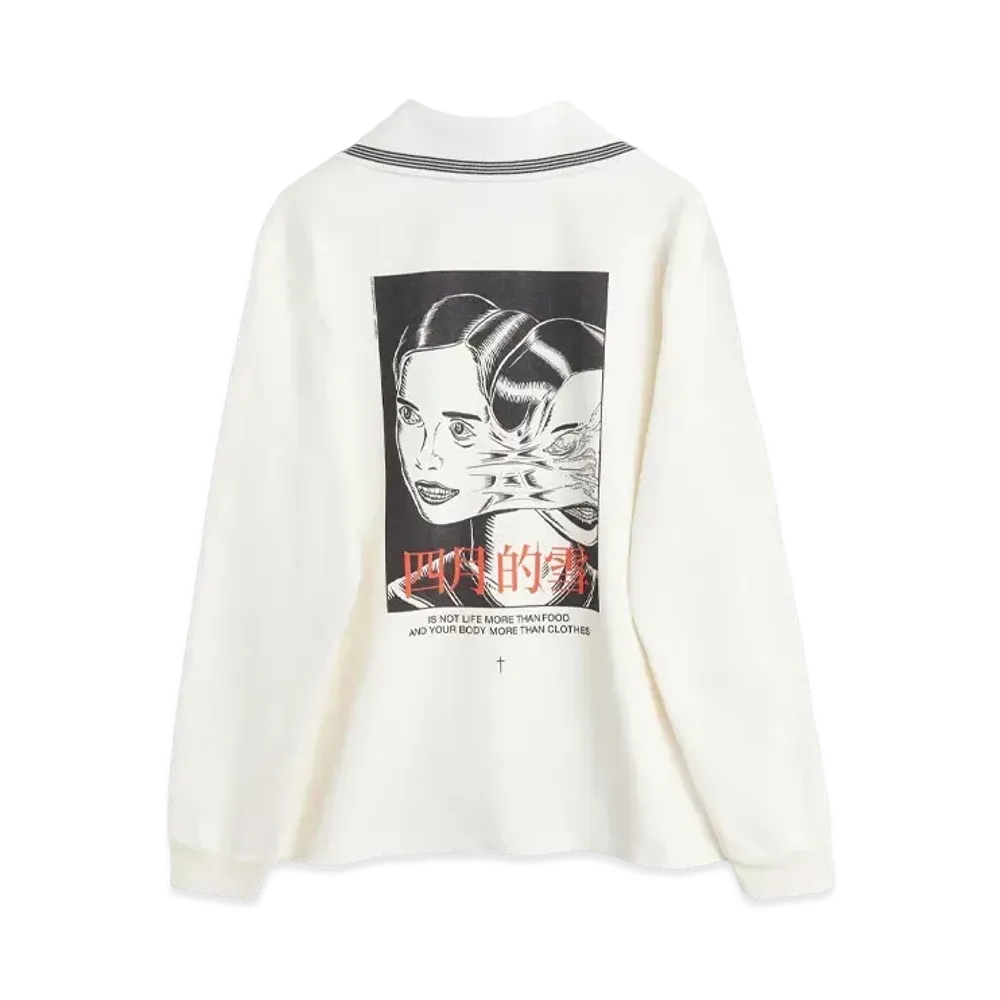 OUR LEGACY Academy Longsleeve Twins Print "White"