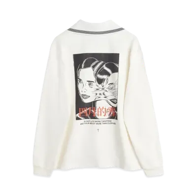 OUR LEGACY Academy Longsleeve Twins Print "White"