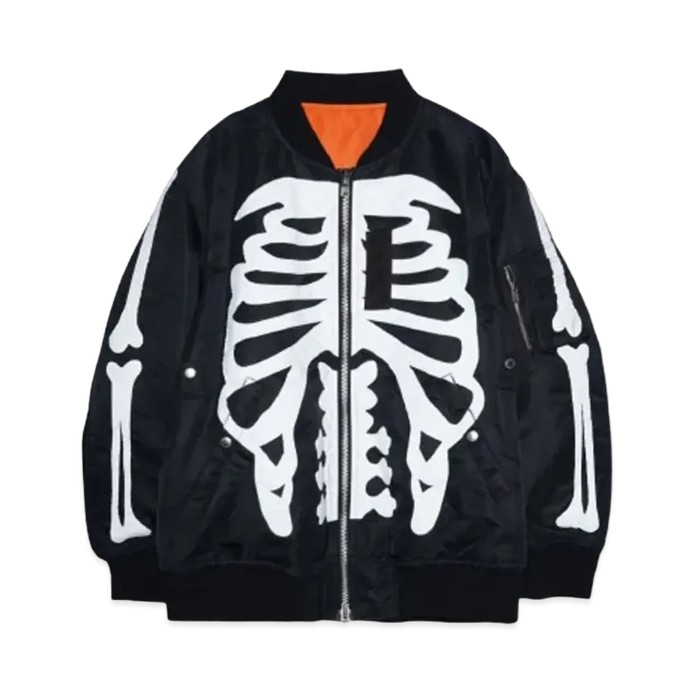 TAKAHIROMIYASHITATheSoloist. flight jacket. "BLACK x WHITE BONE"