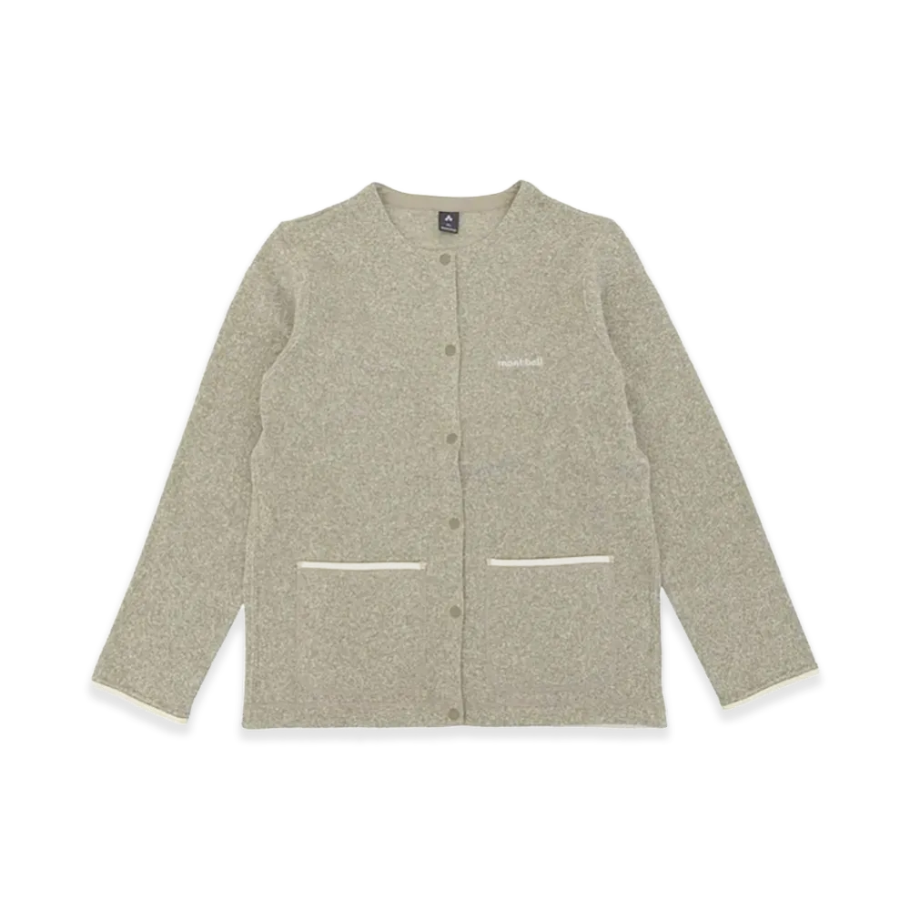 mont-bell Women's ClimaPlus Knit Cardigan "Ivory"