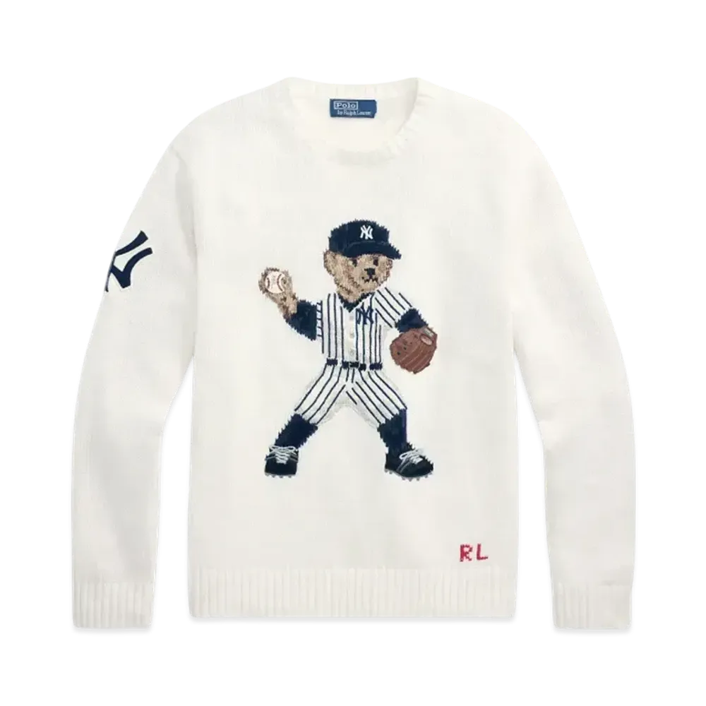 Polo Ralph Lauren x MLB Yankees Bear Sweater "White"