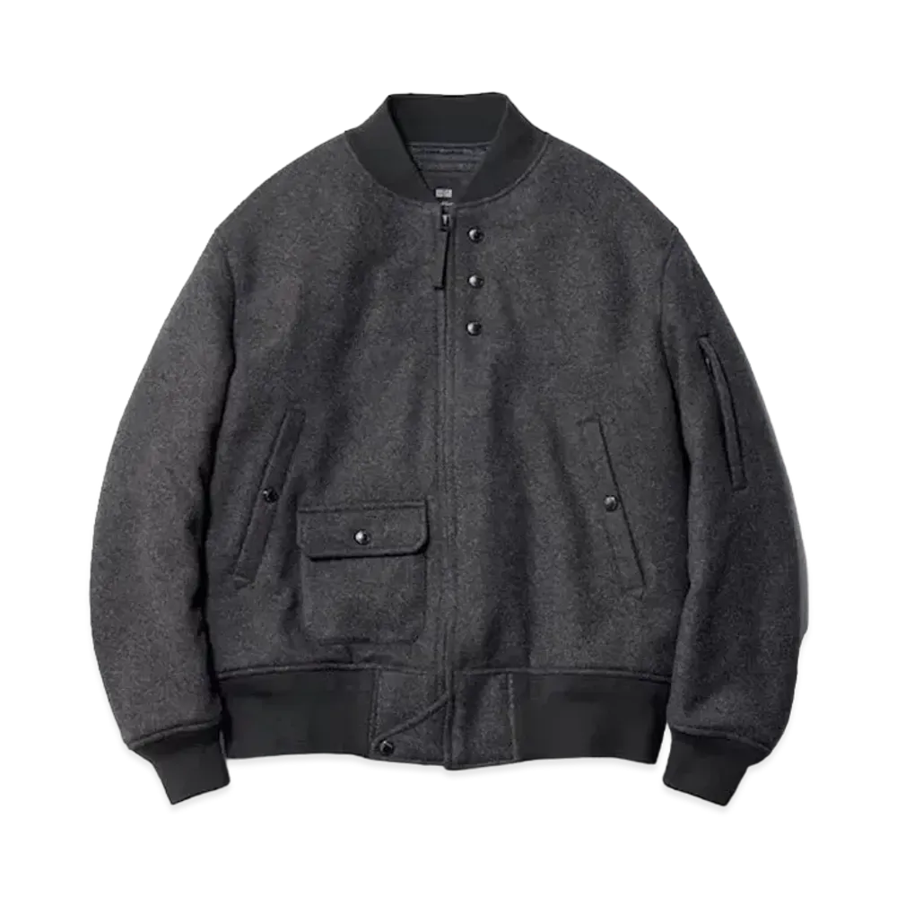 Uniqlo x Engineered Garments Pufftech Short Blouson (Heattech) "Dark Gray"
