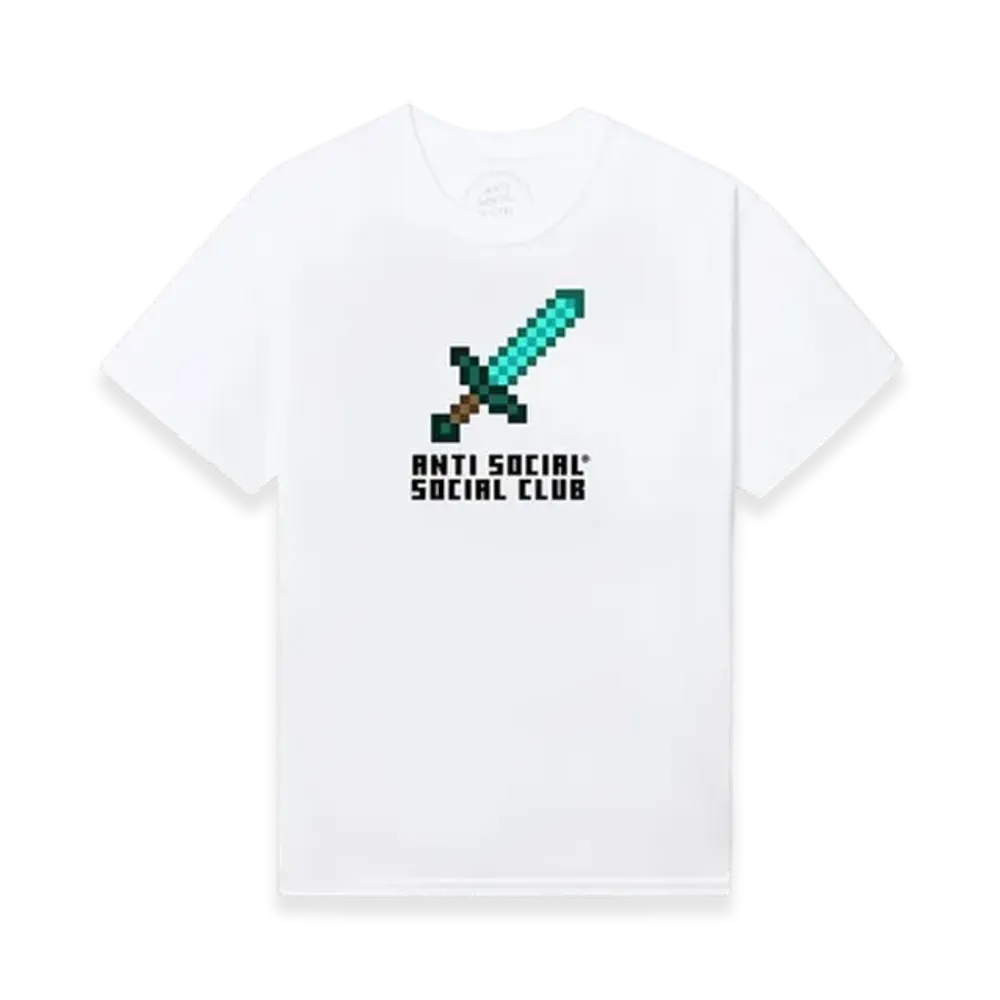 ANTI SOCIAL SOCIAL CLUB x Minecraft Sword Tee "White"