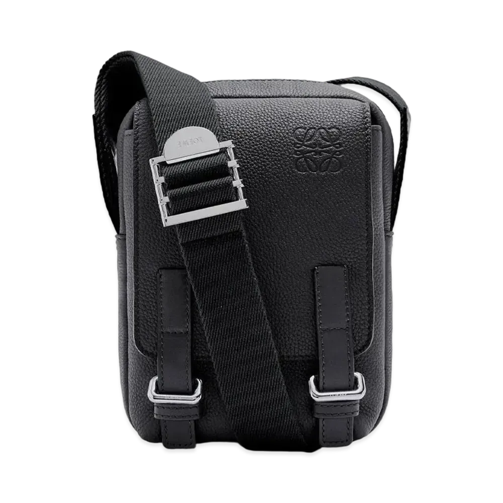 LOEWE Xs Military Crossbody In Soft Grained Calfskin "Black"