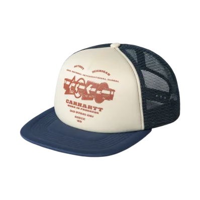 Carhartt WIP Runaway Trucker Cap "Natural/Blue"