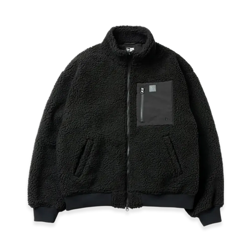 NEW ERA x Y's FW25 Boa Blouson Leather Patch "Black"