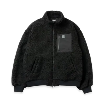 NEW ERA x Y's FW25 Boa Blouson Leather Patch "Black"