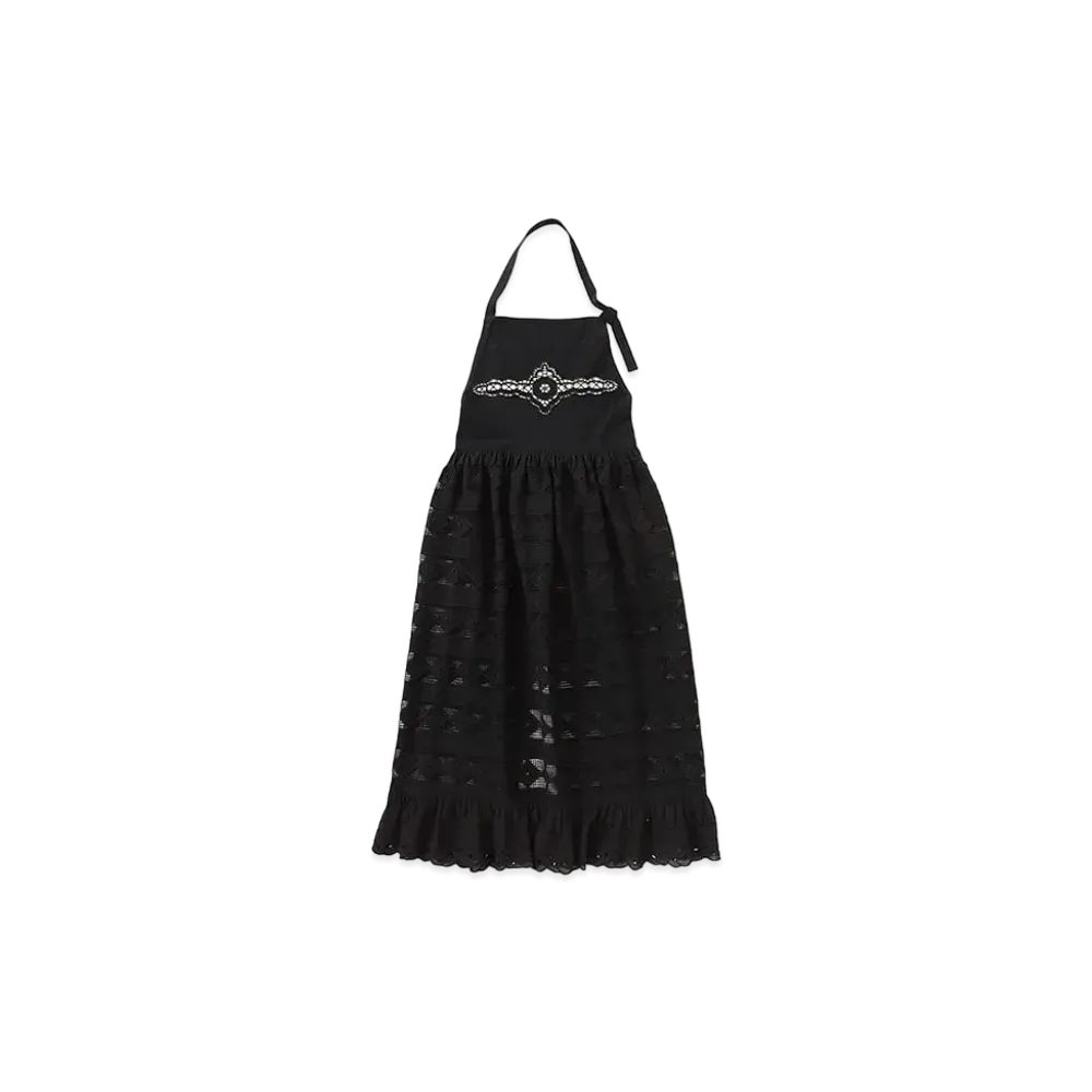 DEAN & DELUCA x BEAMS COUTURE Lace Apron Dress "Black"