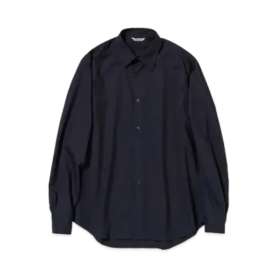 AURALEE Super Fine Tropical Wool Shirt "Dark Navy"