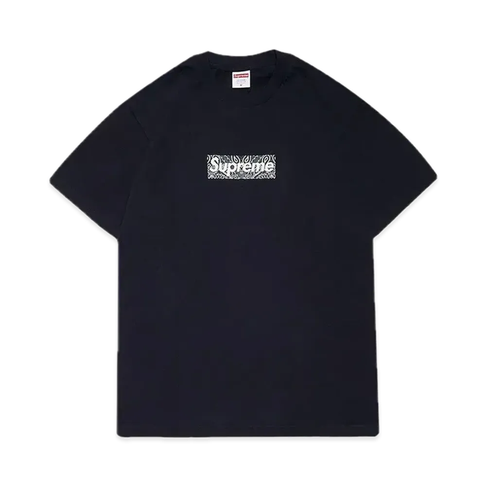 Supreme Bandana Box Logo Tee "Navy"