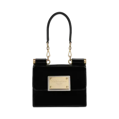 Dolce&Gabbana Nine Tissy Bag Small Shiny Calfskin "Black"