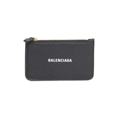 BALENCIAGA Cash Long Coin and Card Holder "Black"