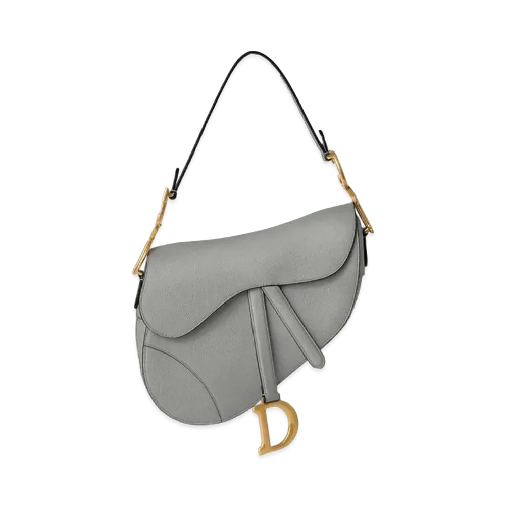Dior Saddle Bag with Strap "Gray"