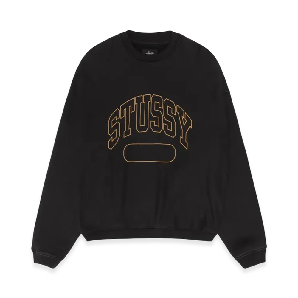 Stussy Varsity Oversized Crew "Black"