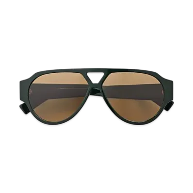 Bottega Veneta Soft Aviator Sunglasses "Green/Brown"