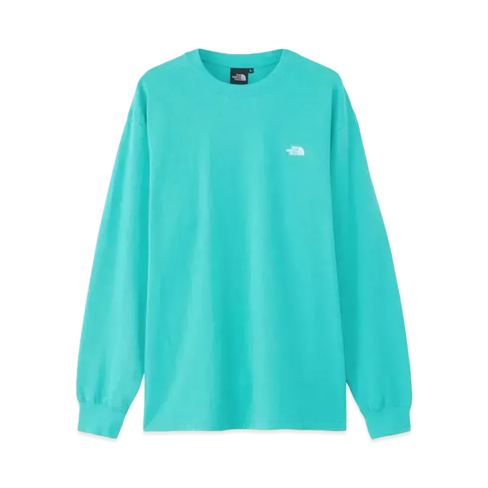 The North Face Long Sleeve Nuptse Cotton Tee "Geyser Aqua"