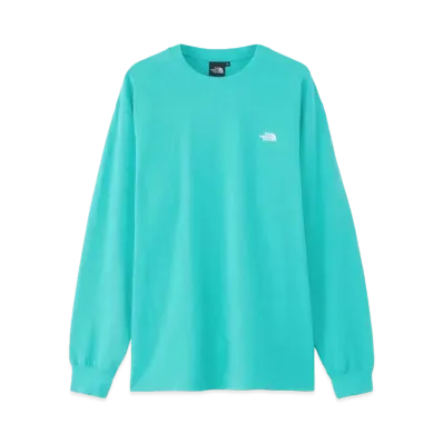 The North Face Long Sleeve Nuptse Cotton Tee "Geyser Aqua"