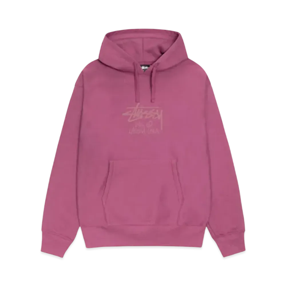 Stussy Laguna Usa Hoodie "Berry"