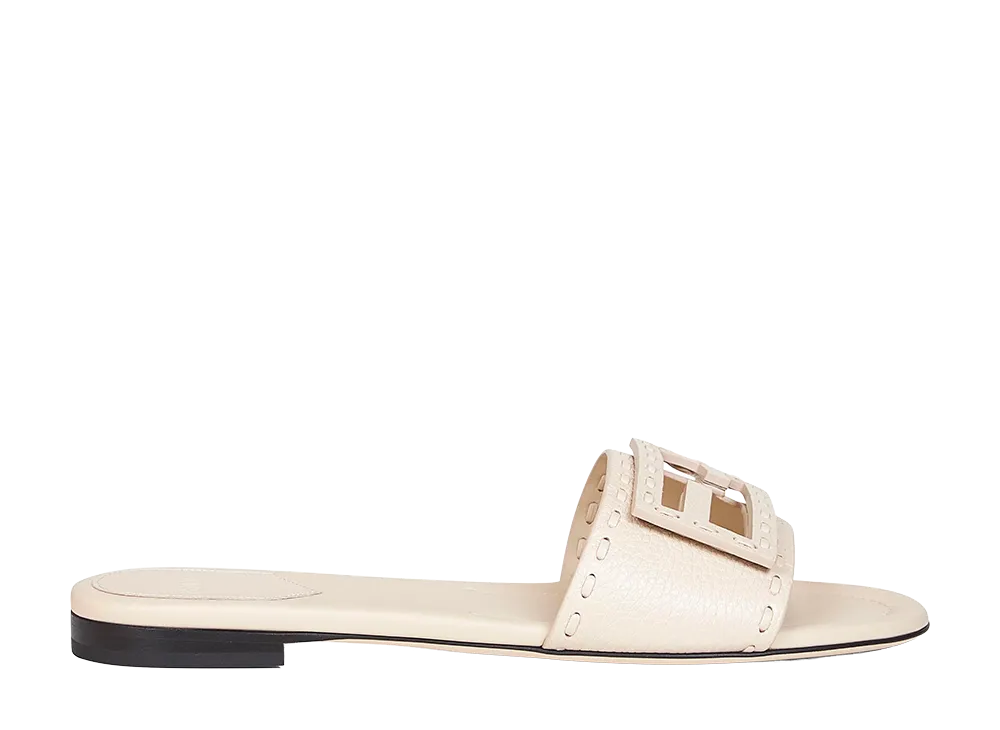 FENDI Women's Baguette Slides "Beige"