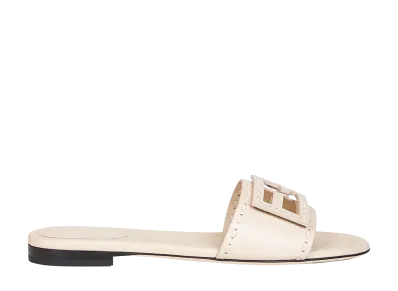 FENDI Women's Baguette Slides "Beige"