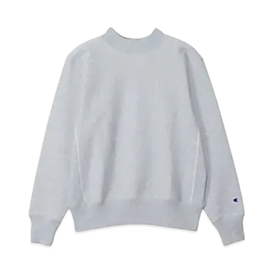 Champion Reverse Weave Mock Neck Sweatshirt "Silver Gray"