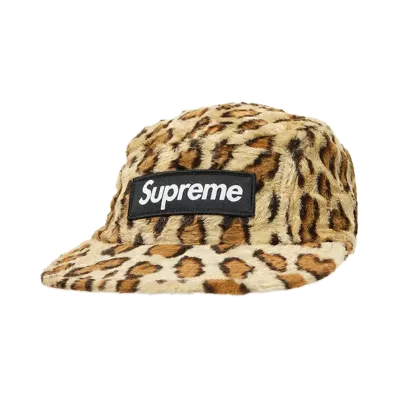 Supreme x GOODENOUGH Crushed Rayon Camp Cap "Leopard"
