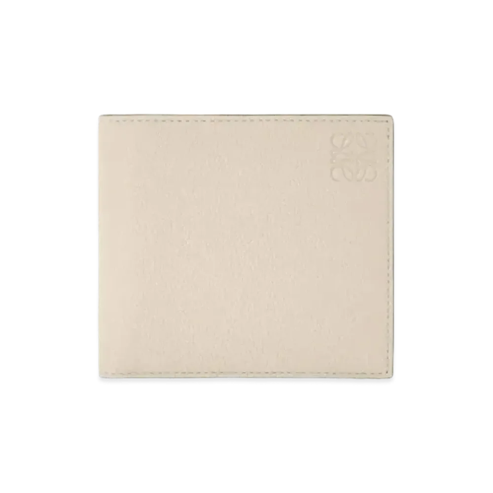 LOEWE Bifold Coin Wallet In Soft Grained Calfskin "Light Oat"